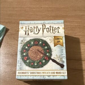 Harry Potter Hogwarts Holiday Wreath with Wand